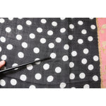 Dolce & Gabbana Black White Polka Dots Fringes Wrap Scarf MS7159
