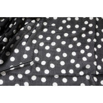 Dolce & Gabbana Black White Polka Dots Fringes Wrap Scarf MS7159