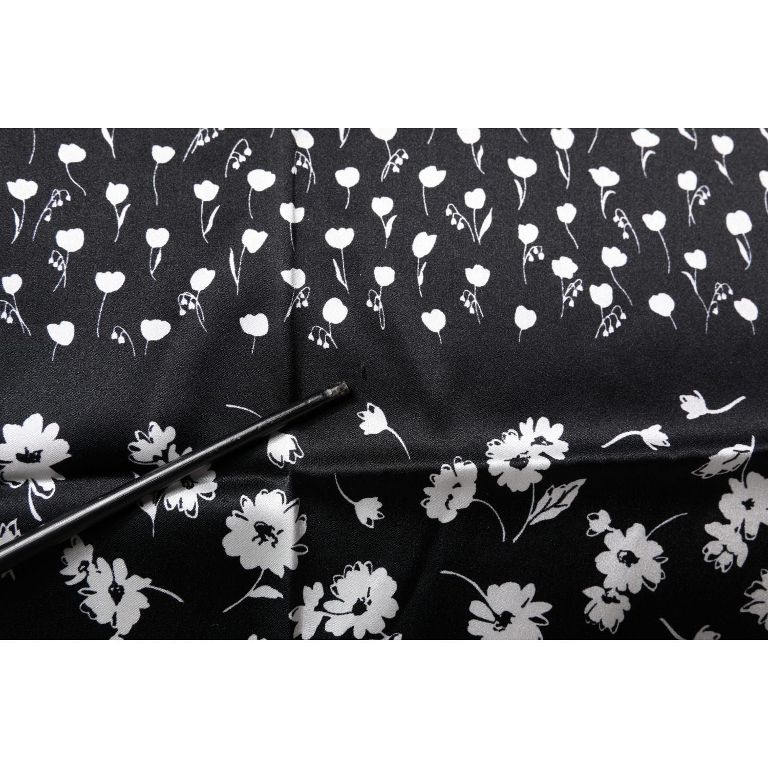 Dolce & Gabbana Black Floral Silk Square Wrap Shawl Scarf