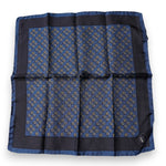 Dolce & Gabbana Blue Lady Bug Silk Square Handkerchief Scarf MS7291
