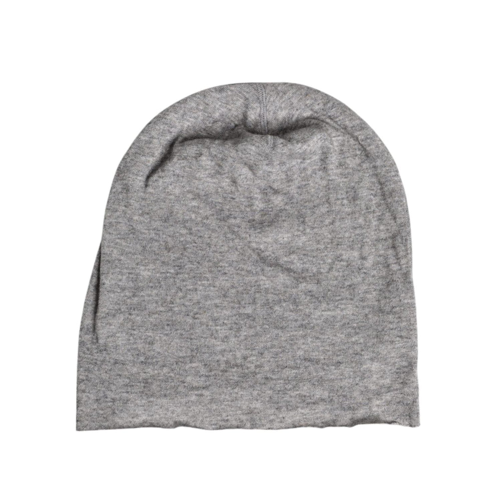 Dolce & Gabbana Gray Viscose Blend Knitted Beanie Cap HAT9782