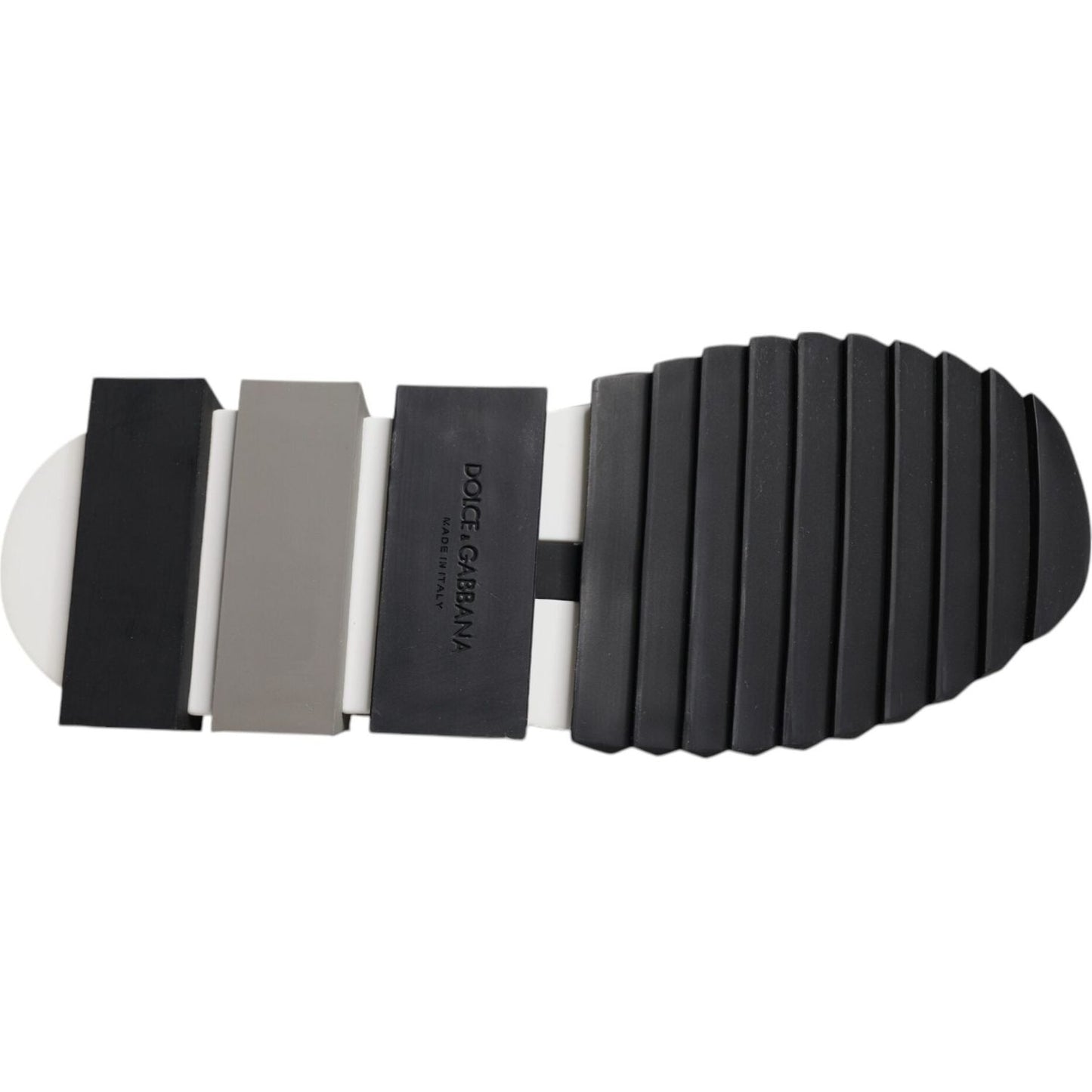 Dolce & Gabbana Black White Slip On Sorrento Sneakers Shoes