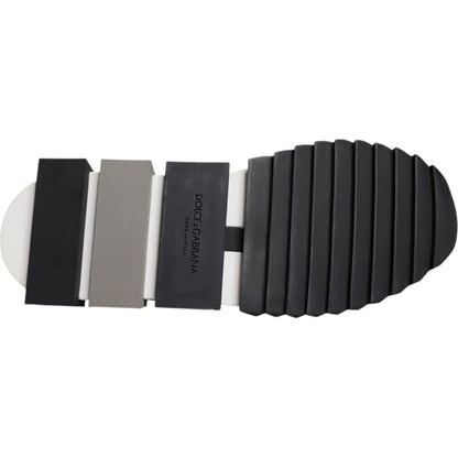 Dolce & Gabbana Black White Slip On Sorrento Sneakers Shoes