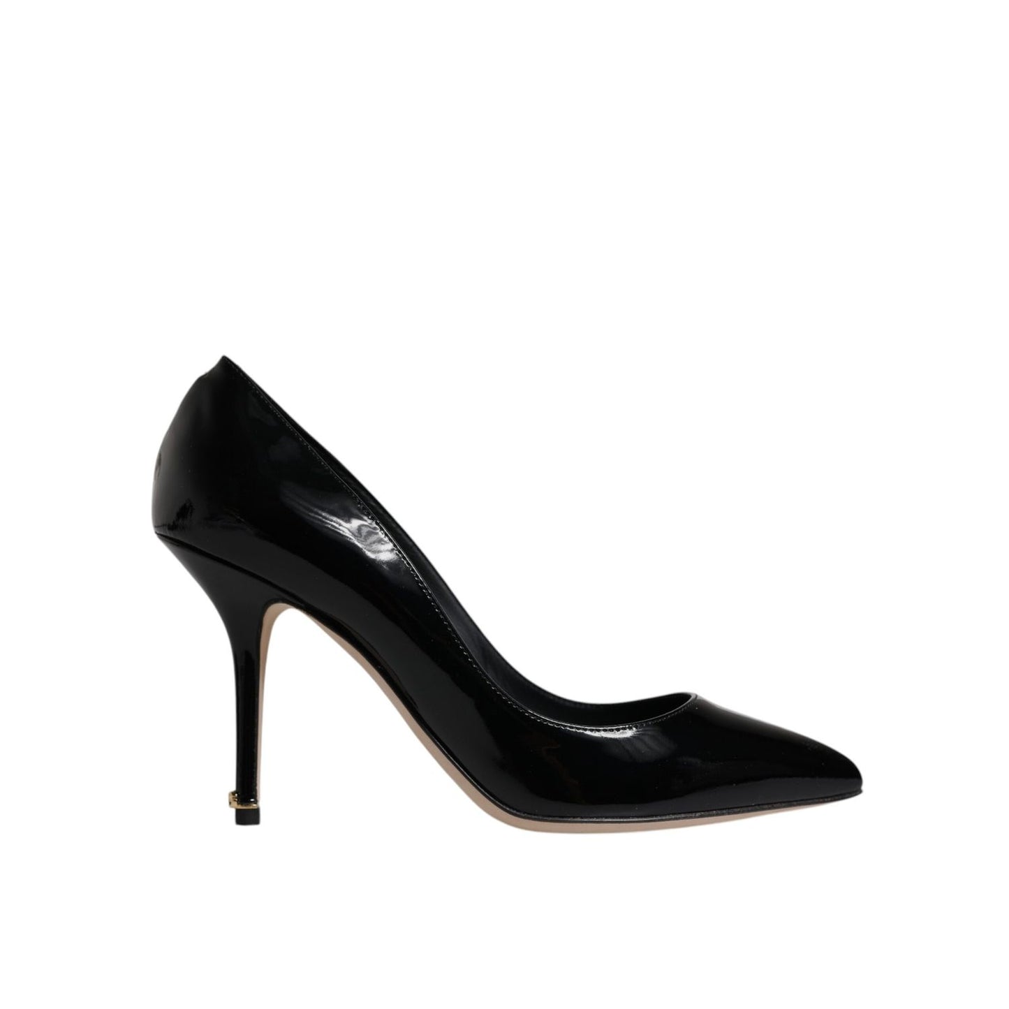 Dolce & Gabbana Black Patent Leather High Heels Pumps Shoes