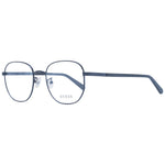 Guess Black Unisex Glasses Frame with metal full-rim design, demo lenses, and branded case, measuring 52mm width and 150mm temples length.