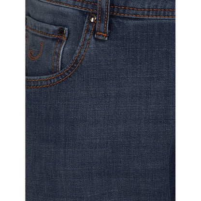 Jacob Cohen Blue Cotton Men's Jeans