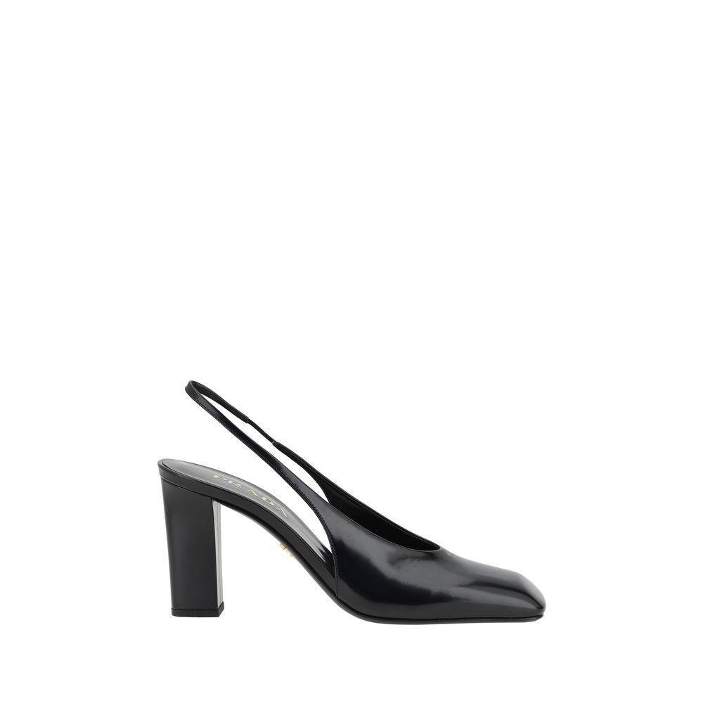Prada Black Calf Leather Pumps 11838N-37.5-FBB-374