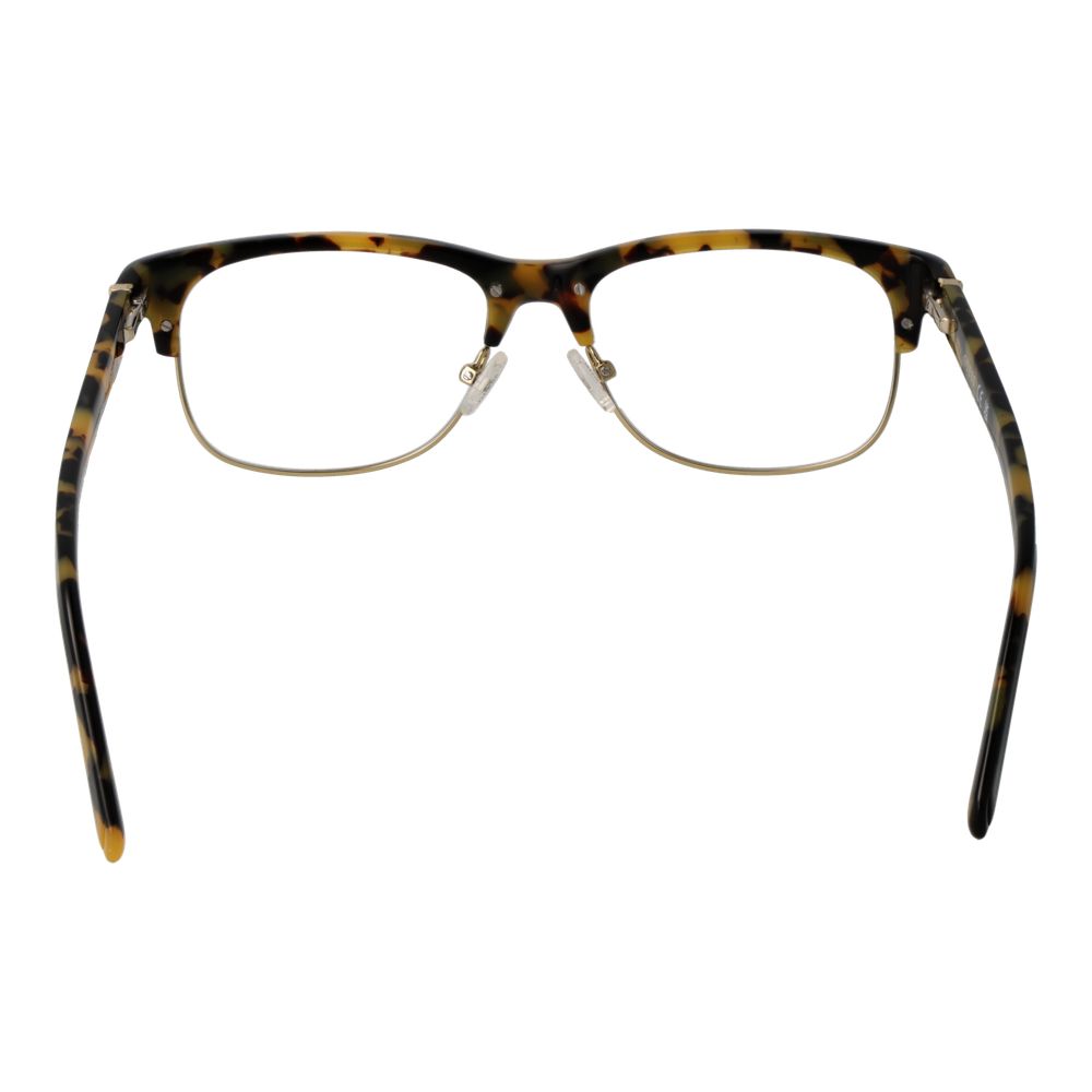 Guess Brown Men Glasses Frame in brown acetate with full-rim browline style, featuring demo lenses and a spring hinge design.