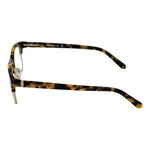 Side view of Guess Brown Men Glasses Frame with acetate tortoiseshell temples, featuring full-rim browline design and spring hinges.