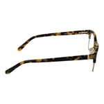 Side view of Guess Brown Men Glasses Frame with acetate material and full-rim browline style, showcasing tortoiseshell pattern.