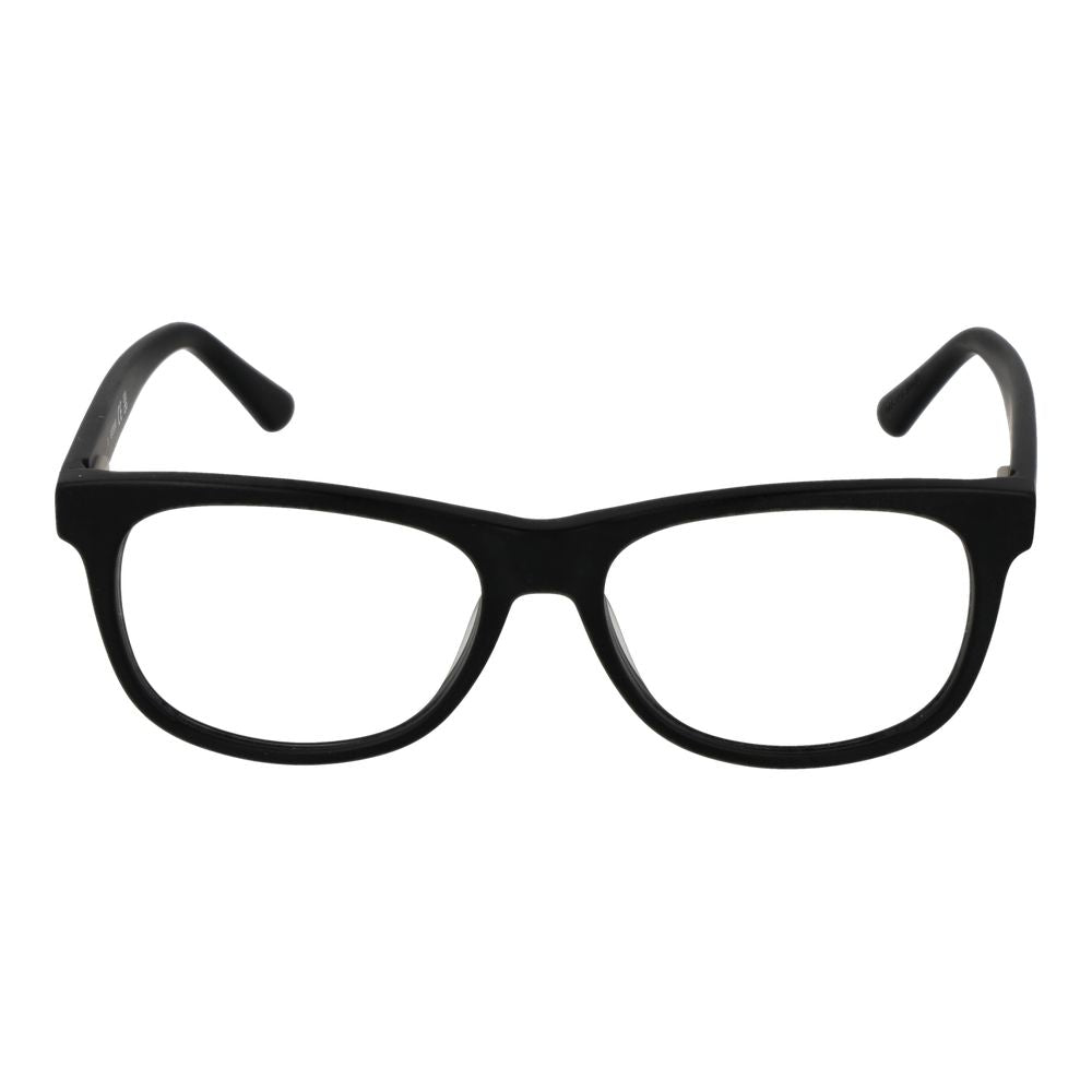 Guess Black Unisex Glasses Frame, square full-rim acetate, 51mm lenses, 15mm bridge, 140mm temples, includes branded case, spring hinge.