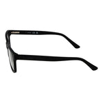 Guess Black Unisex Glasses Frame in full-rim acetate with square style, demo lenses, and spring hinge for comfort.