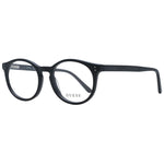 Guess Black Unisex Glasses Frame with full-rim plastic round design and branded case included.