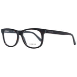 Guess Brown Unisex Glasses Frame, full-rim square style, plastic material, demo lenses, and spring hinge with branded case included.
