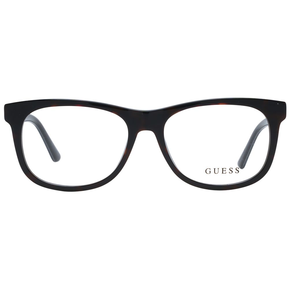 Alt Tag: Guess Brown Unisex Glasses Frame with full-rim square style and branded case included.