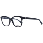 Guess Black Unisex Glasses Frame with full-rim acetate design and demo lenses, styled in black with a butterfly shape.