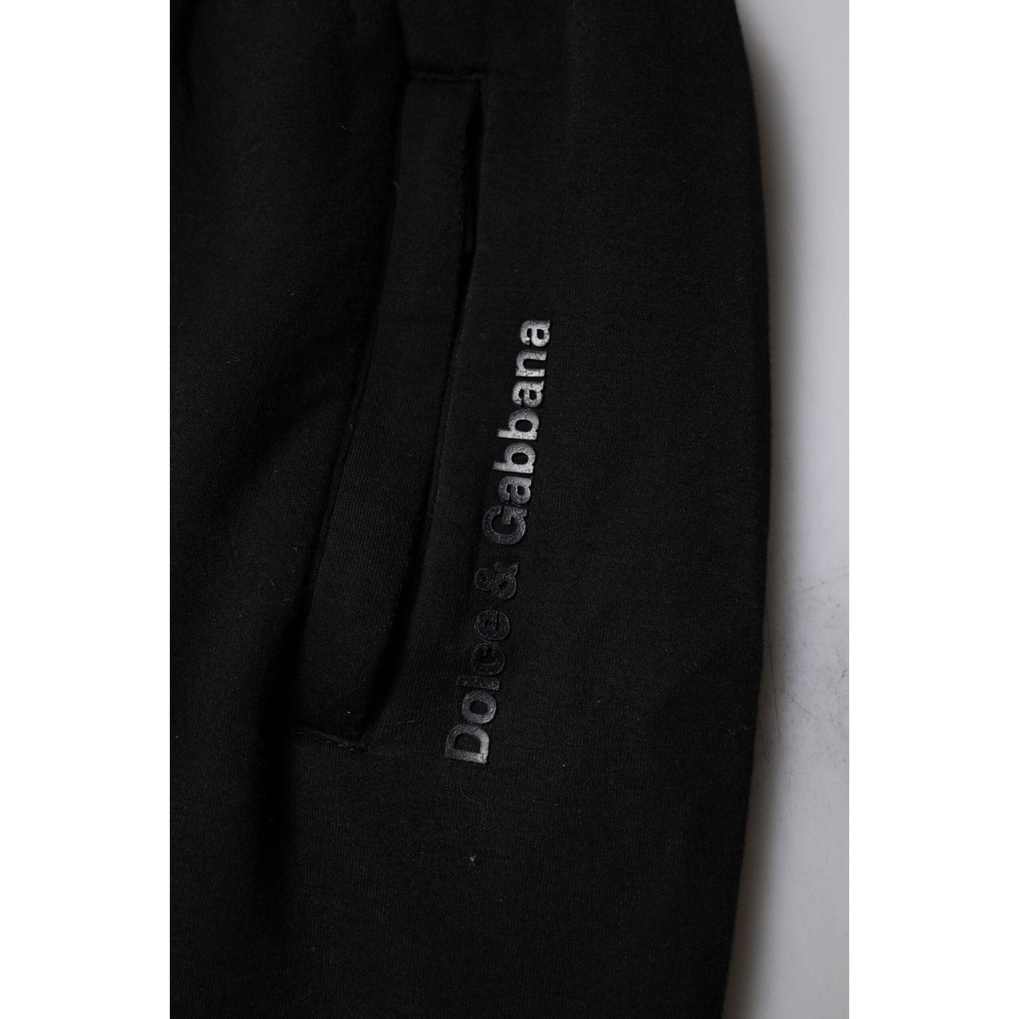 Dolce & Gabbana Black Cotton Blend Men Jogger Sweatpants Pants PAN76008-48