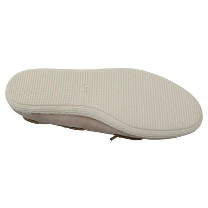 Pantofola D'Oro Beige Suede Lace Bow Loafers Ballet Flat Shoes