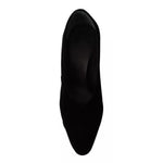 Jil Sander Black Leather Suede Block Heels Pumps Shoes