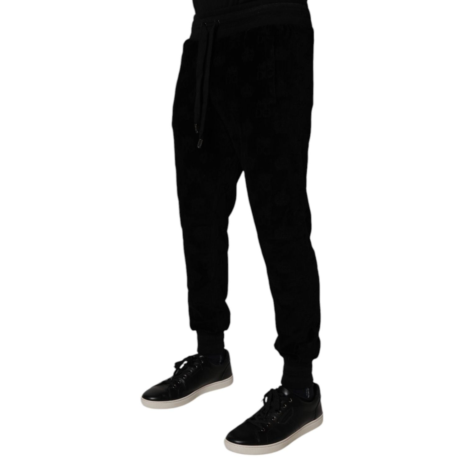Dolce & Gabbana Black Cotton Jogger Men Sweatpants Pants