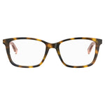 Love Moschino Brown Acetate Frames in Havana color with measures 52/17/140 mm for women, product code MOL566-05L.