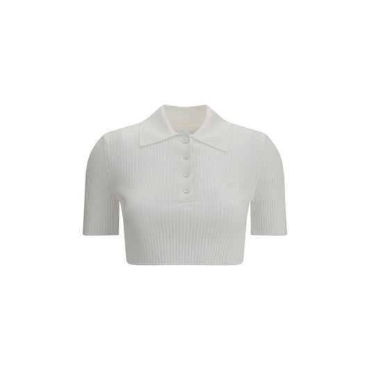 Courrėges Cropped Polo Shirt