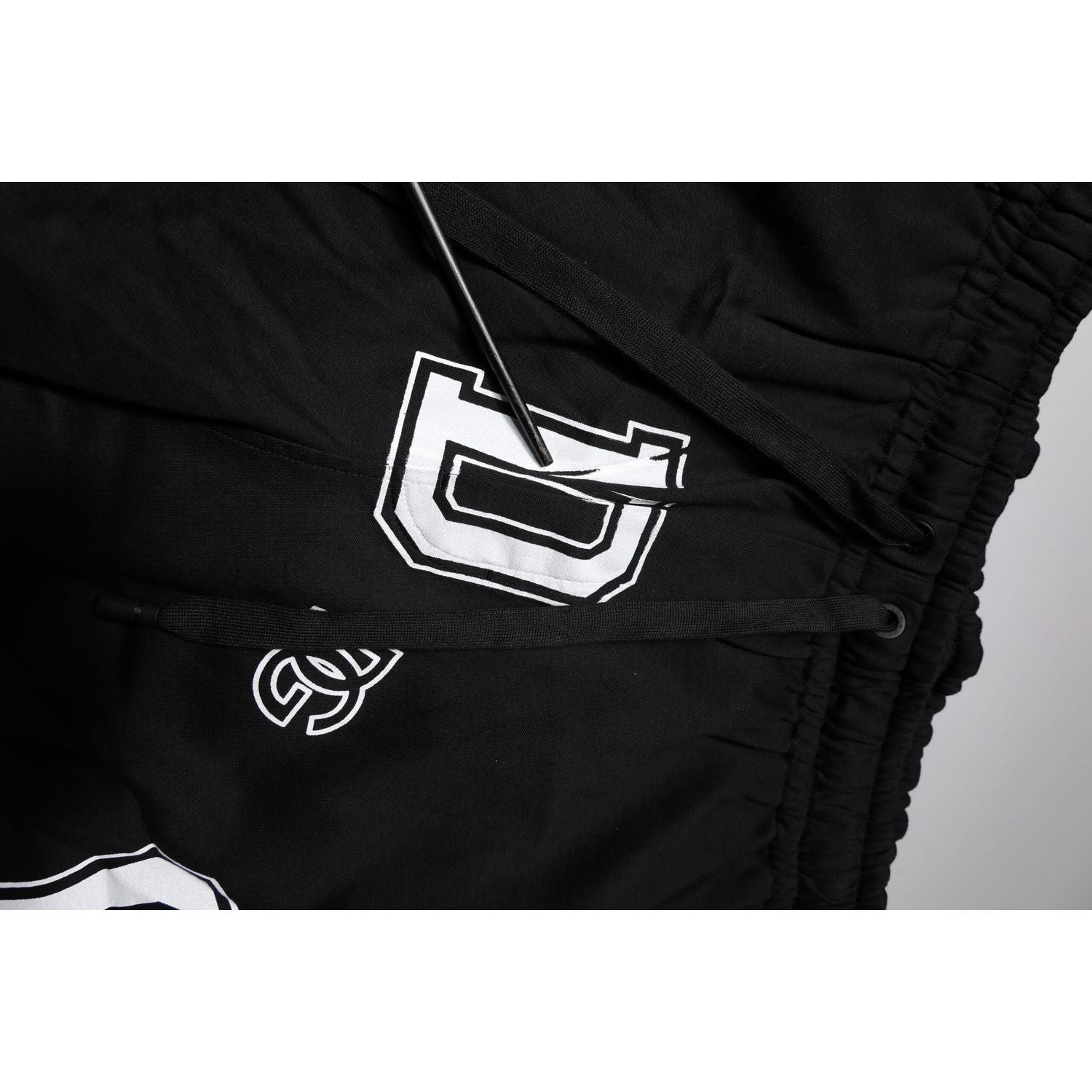 Dolce & Gabbana Black Logo Cotton Bermuda Sweatshorts Shorts