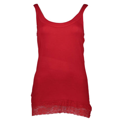 Silvian Heach Red Cotton Women Tank