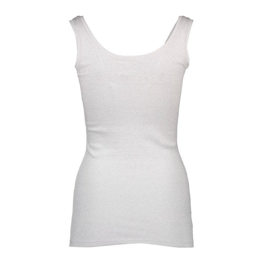 Silvian Heach White Cotton Women's Tank Top
