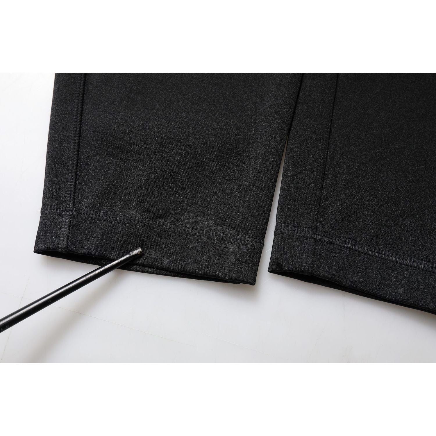 Dolce & Gabbana Black Nylon High Waist Slim Fit Pants