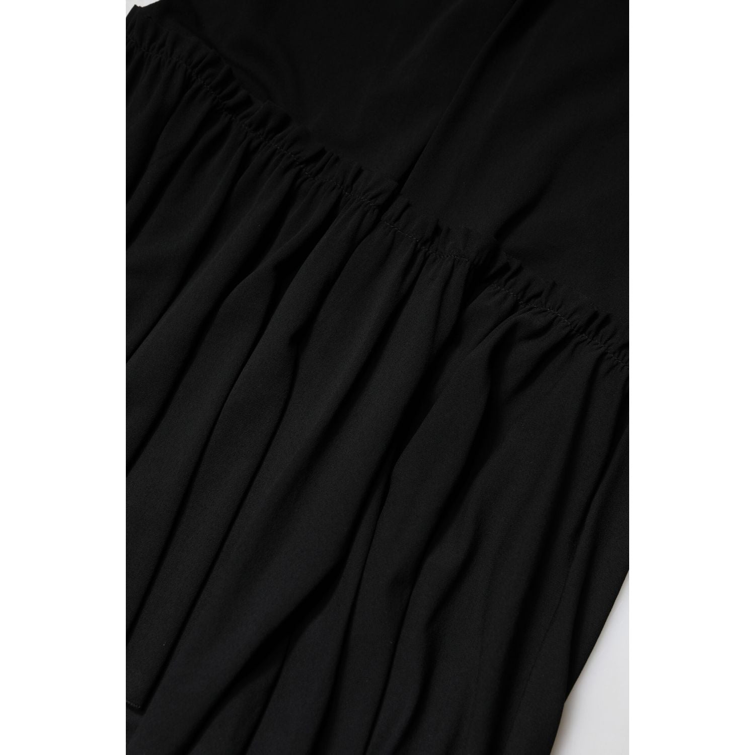 Dolce & Gabbana Black Mermaid Cut High Waist Midi Skirt