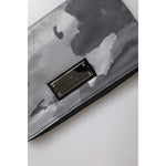 Dolce & Gabbana Black Gray Camouflage Logo Plaque Keyring Pouch Bag BAG4287