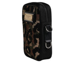 Dolce & Gabbana Multicolor Leopard Jacquard Logo Plaque Neck Strap Bag BAG4301