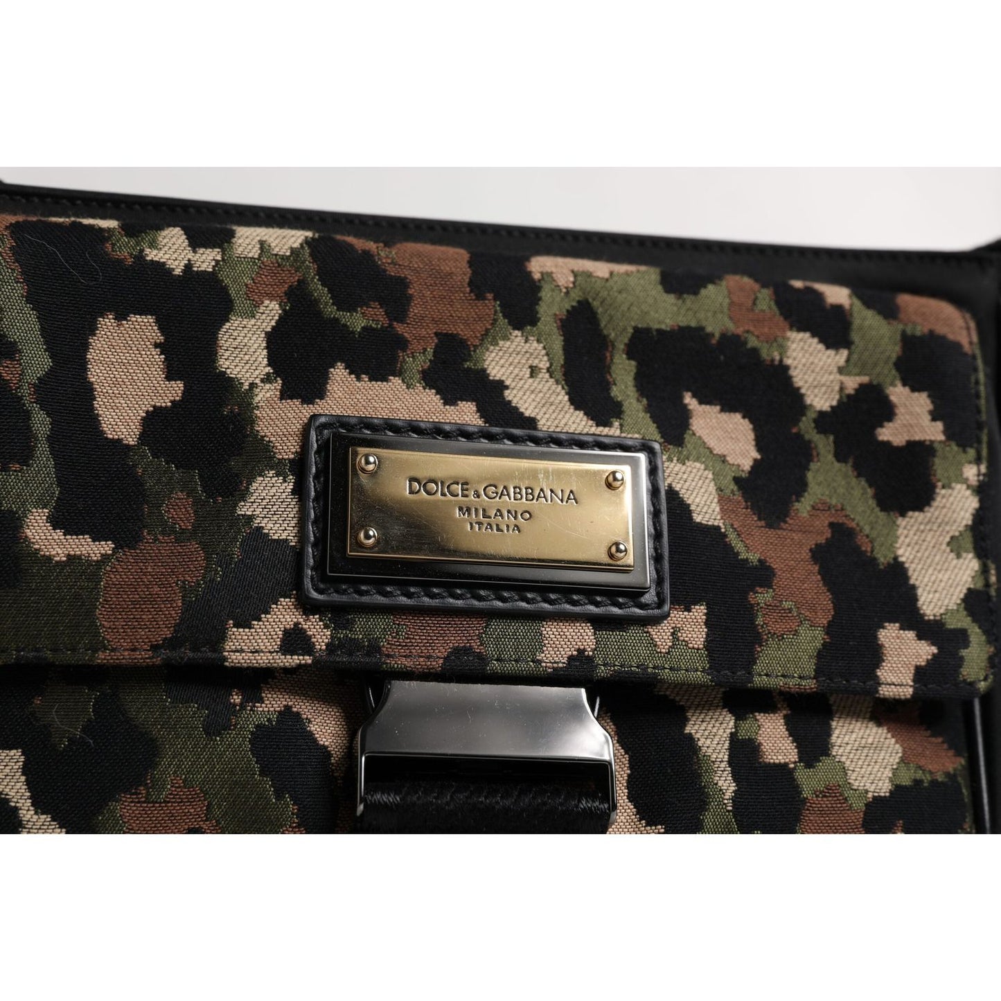 Dolce & Gabbana Multicolor Leopard Jacquard Crossbody Bag BAG4313