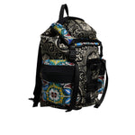 Dolce & Gabbana Multicolor Maiolica Print Nylon Backpack Bag BAG4348