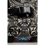 Dolce & Gabbana Multicolor Maiolica Print Nylon Backpack Bag BAG4348