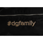 Dolce & Gabbana Black Nylon #DGFAMILY Embellished Backpack VULCANO Bag BAG4381
