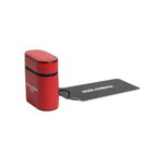 Dolce & Gabbana Red Calfskin Leather Logo Print Flip Holder Airpods Case SMY10654