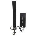 Dolce & Gabbana Black Logo Nylon Silver Brass Men Holder Keychain Keyring SMY10698#
