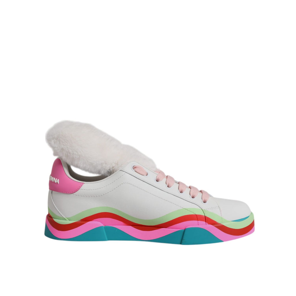 Dolce & Gabbana Multicolor Low Top Trainers Sneakers Shoes