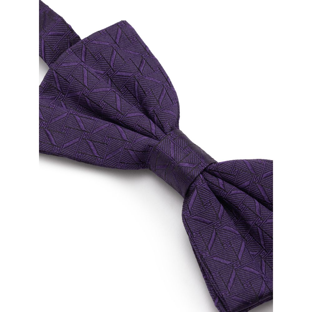 Dolce & Gabbana Purple Silk Bowty