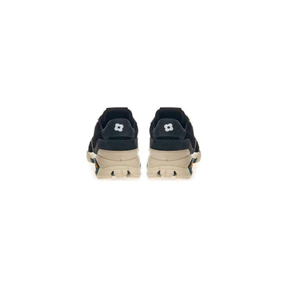 Lardini Black Suede Leather Sneaker