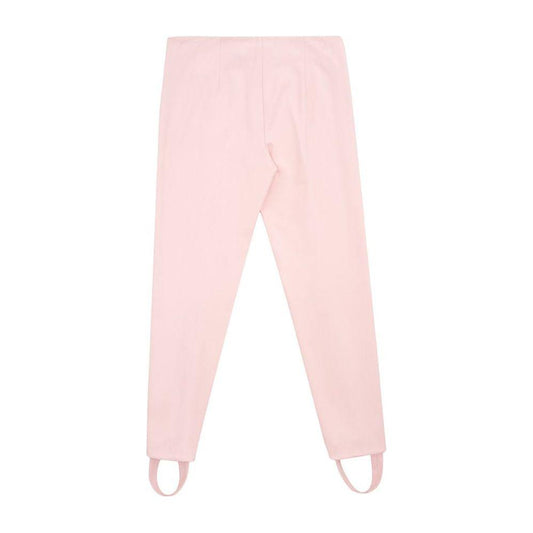 Lardini Elegant Pink Viscose Pants for Chic Style Lardini Misty Rose