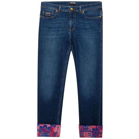 Versace Jeans Blue Cotton Jeans & Pant