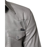 Dolce & Gabbana Metallic Gray Cotton Button Down Shirt TSH878486-38