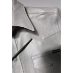 Dolce & Gabbana Metallic Gray Cotton Button Down Shirt TSH878489-41