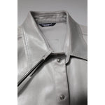 Dolce & Gabbana Metallic Gray Cotton Button Down Shirt TSH878490-42