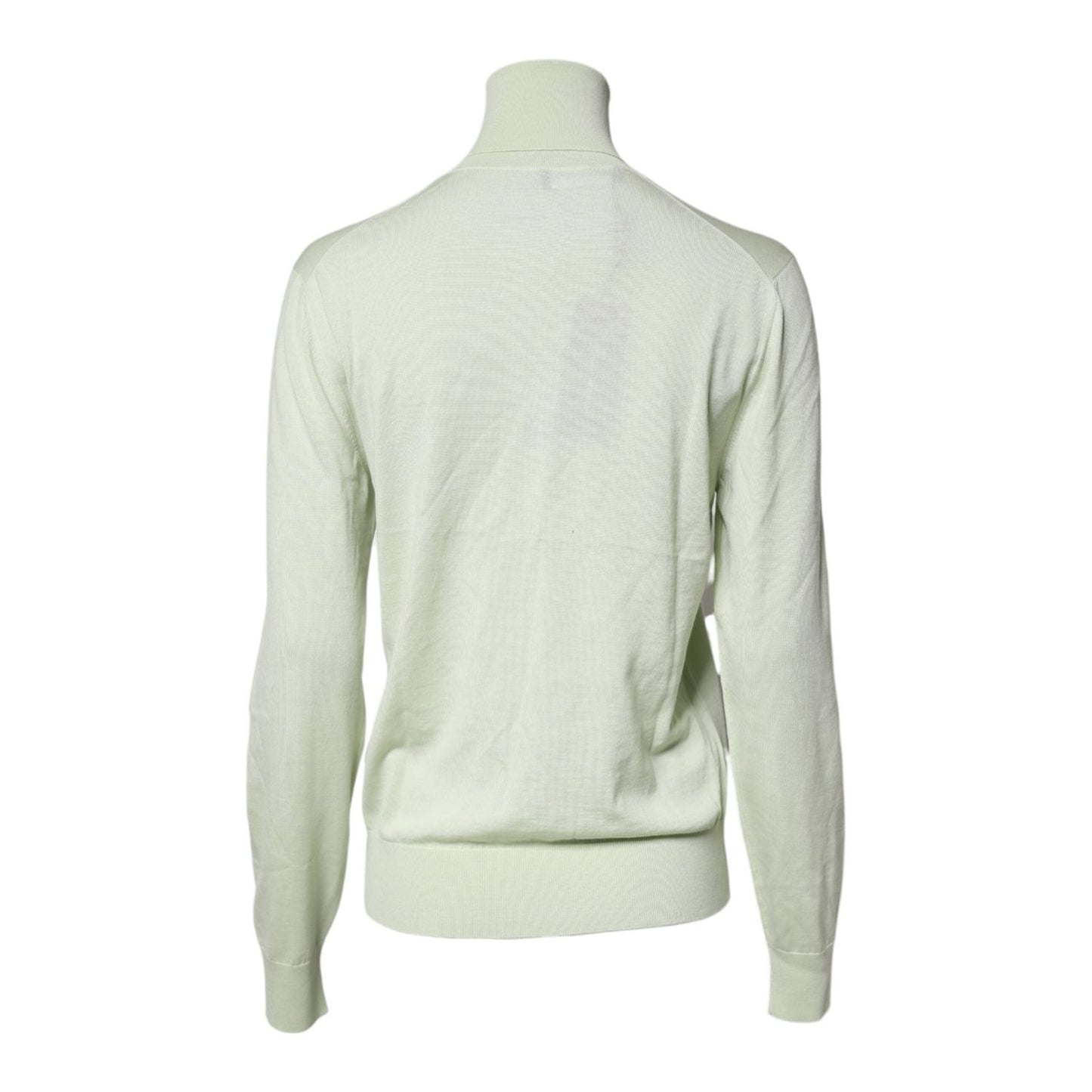 Dolce & Gabbana Light Green Wool Turtleneck Pullover Sweater TSH87150-44