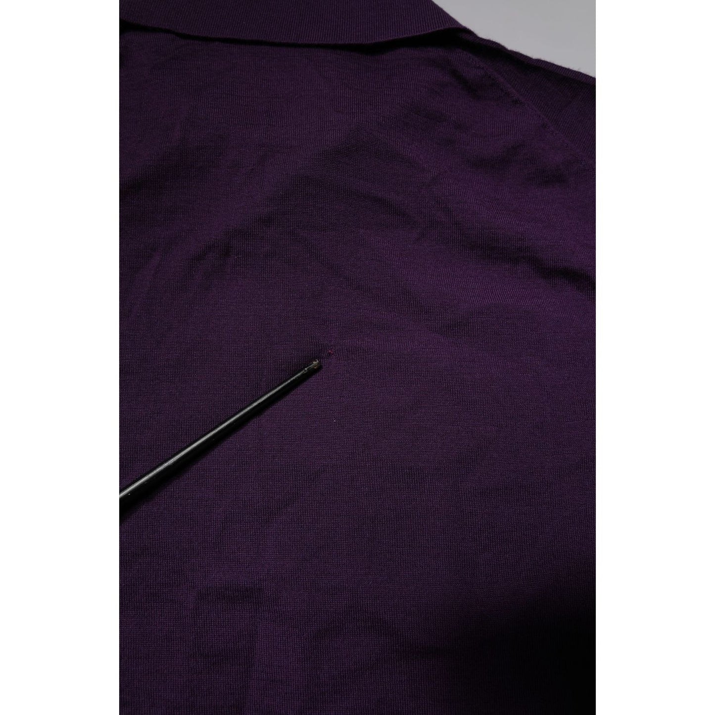 Dolce & Gabbana Violet Cashmere Collared Polo T-shirt TSH86462-46