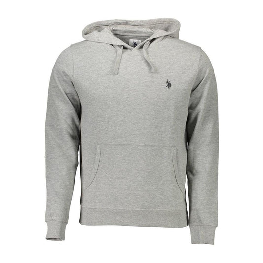U.S. POLO ASSN. Gray Cotton Men Sweater US-9352-XL
